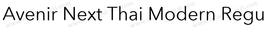Avenir Next Thai Modern Regular字体转换